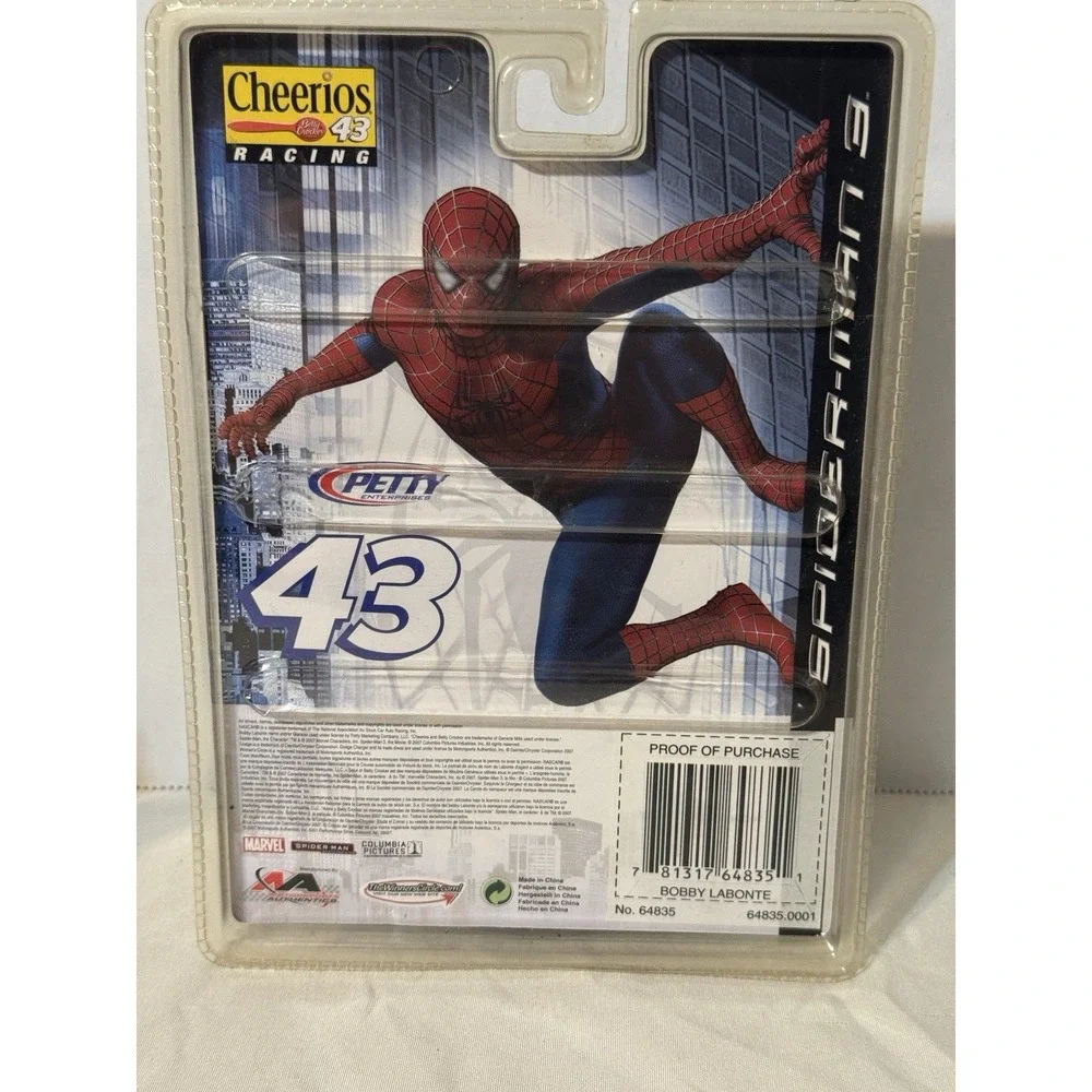 Spider-Man 3 Bobby Labonte #43 Winner's‎ Circle Nascar Diecast Car 1:64 2007